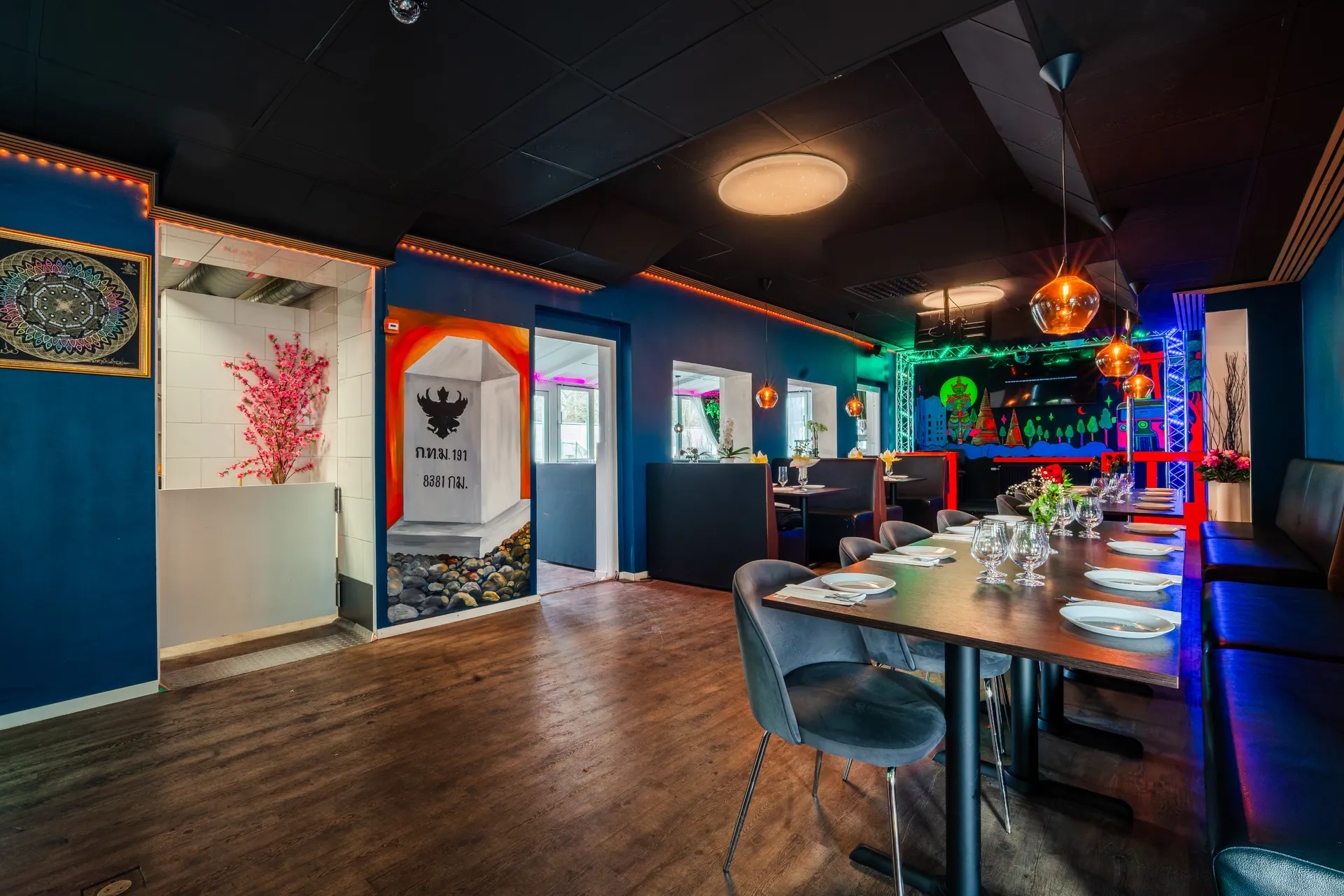 Restaurangens interiör